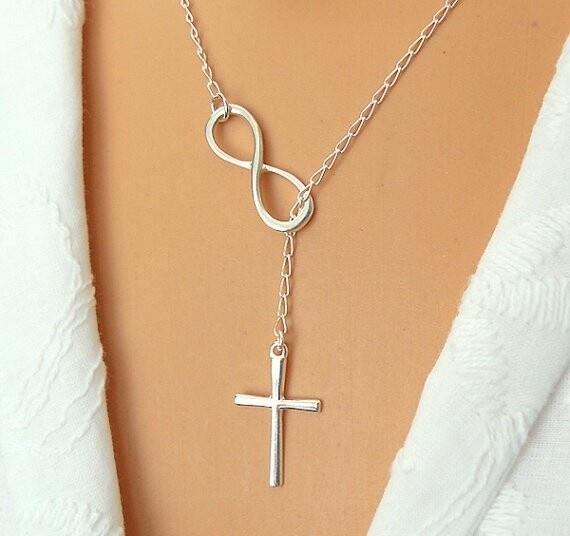 Ожерелье Infinity Cross Lariat