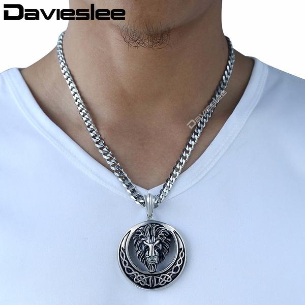 Davieslee  Lion Head Knot Men's Jewelry