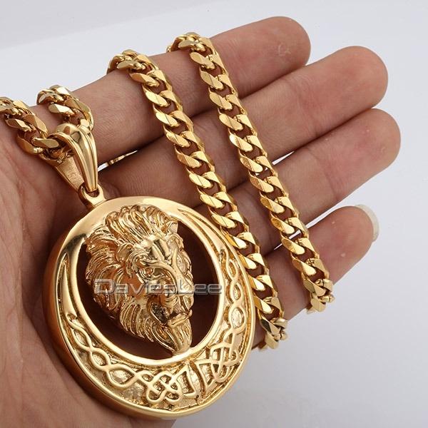 Davieslee  Lion Head Knot Men's Jewelry