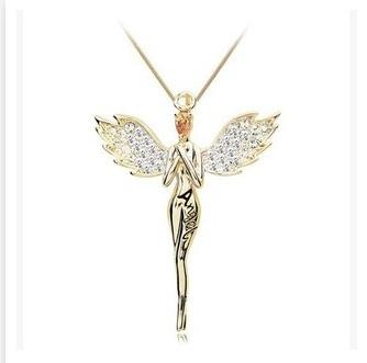 European Angel Wings Angel Pendant Necklaces