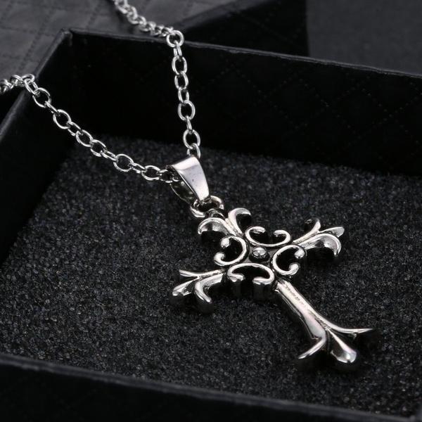 Crystal Religious cross Necklace Pendant Lovers Gift