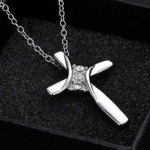 Crystal Religious cross Necklace Pendant Lovers Gift