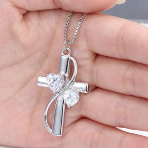 Crystal Religious cross Necklace Pendant Lovers Gift