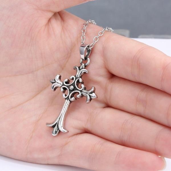 Crystal Religious cross Necklace Pendant Lovers Gift