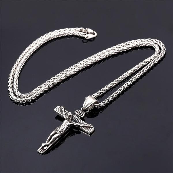 Detailed Christian Gold/Silver Plated Steel Crux