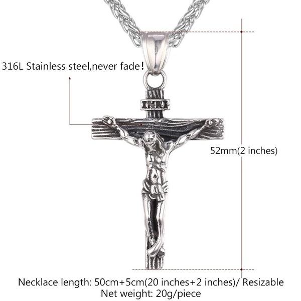 Detailed Christian Gold/Silver Plated Steel Crux