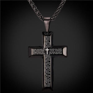 English Bible Lord's Prayer Necklace