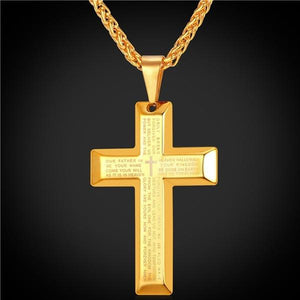 English Bible Lord's Prayer Necklace