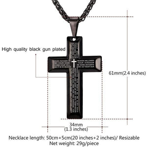 English Bible Lord's Prayer Necklace