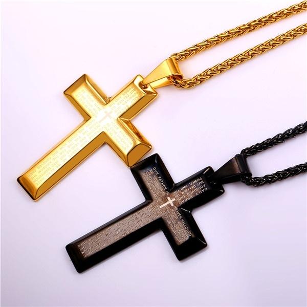 English Bible Lord's Prayer Necklace