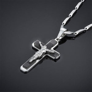 Unique Chain Crucifix Steel Cross