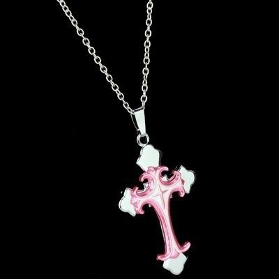 Color Christian Cross Pendant Necklace