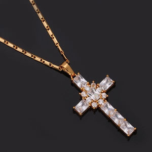 Girls Crystal Pendant Platinum or 18K Gold