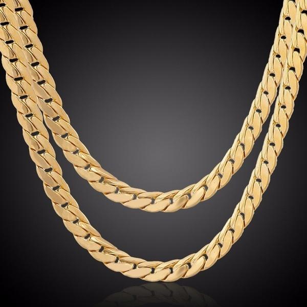 Club Link Chain Hip Hop Lobster Clasp Clavicle Necklace