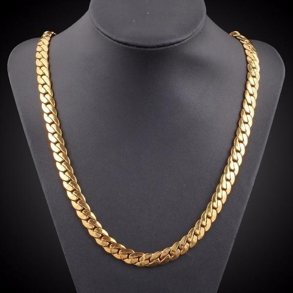 Club Link Chain Hip Hop Lobster Clasp Clavicle Necklace