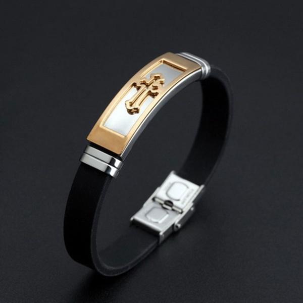 Masculine Faithband Bangle