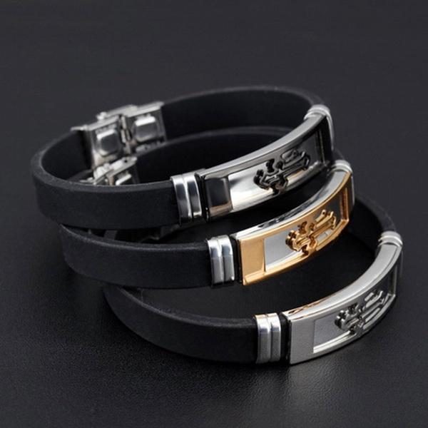 Masculine Faithband Bangle