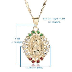 RGW Virgin Mary Pendant Necklace