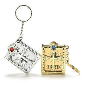 Excellent Cross Bible Keychain Style