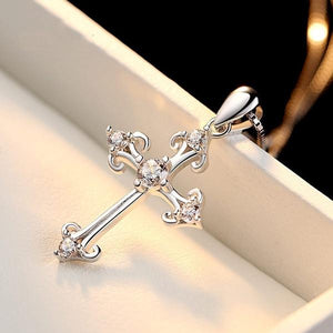 Cross Pendant Choker Necklace for Couples