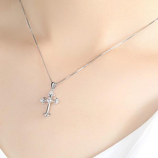 Cross Pendant Choker Necklace for Couples