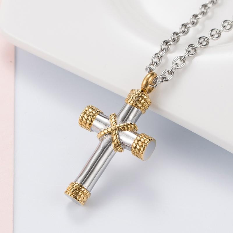 Memorial Ashes Urn Cross Pendant