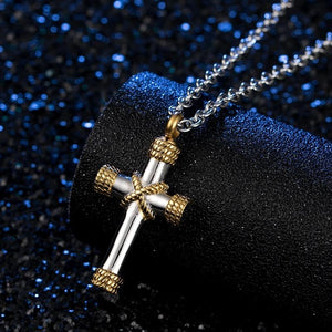 Memorial Ashes Urn Cross Pendant