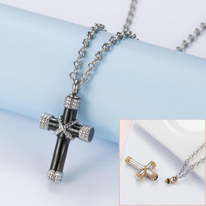 Memorial Ashes Urn Cross Pendant