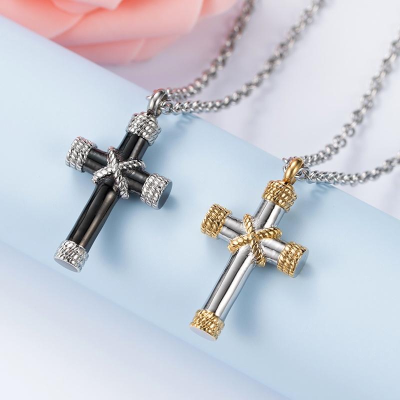 Memorial Ashes Urn Cross Pendant