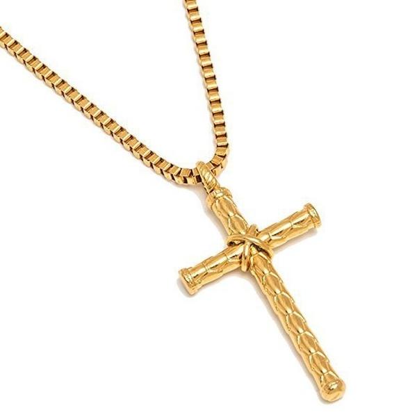 Fashion Cross Silver Necklace Jewelry