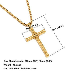 Fashion Cross Silver Necklace Jewelry