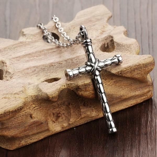 Fashion Cross Silver Necklace Jewelry