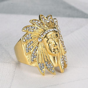 CZ 3D native american Indian chief head