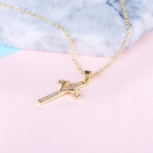 New Classic Love Cross Necklace 18K Gold Necklace