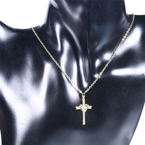 New Classic Love Cross Necklace 18K Gold Necklace