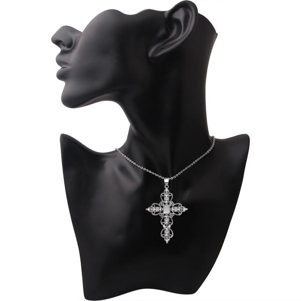 God We Trust Cross Pendant Necklace Jewelry