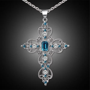 God We Trust Cross Pendant Necklace Jewelry