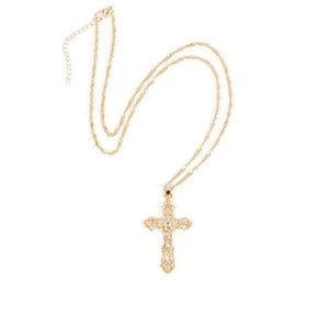 Snail Link Chain Cross Necklace Fashion