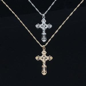 Snail Link Chain Cross Necklace Fashion