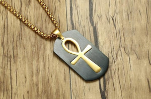 Unique Cut Out Ankh Egyptian Cross Necklace