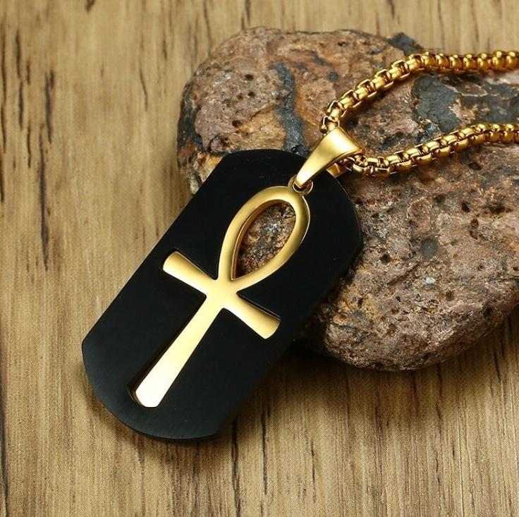 Unique Cut Out Ankh Egyptian Cross Necklace