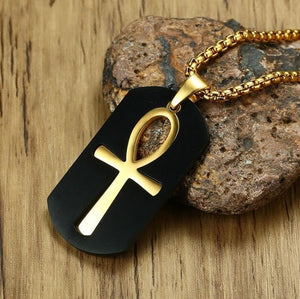 Unique Cut Out Ankh Egyptian Cross Necklace