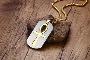 Unique Cut Out Ankh Egyptian Cross Necklace