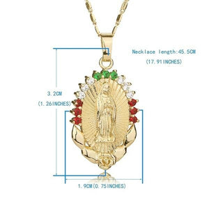 Virgin Mary Necklace Women Religious Prayer Necklace