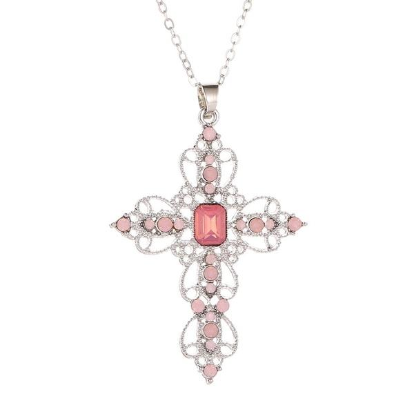 Morganite Large Crystal Christian Hope Charm