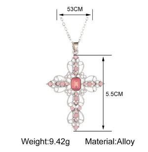 Morganite Large Crystal Christian Hope Charm