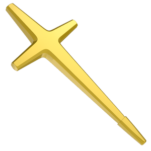 Passion Pen cross Jesus Christian Catholic Poem poetry poem writing calligraphy pens sequins stick on rhinestones DIY do it yourself - Gold | Passion Give