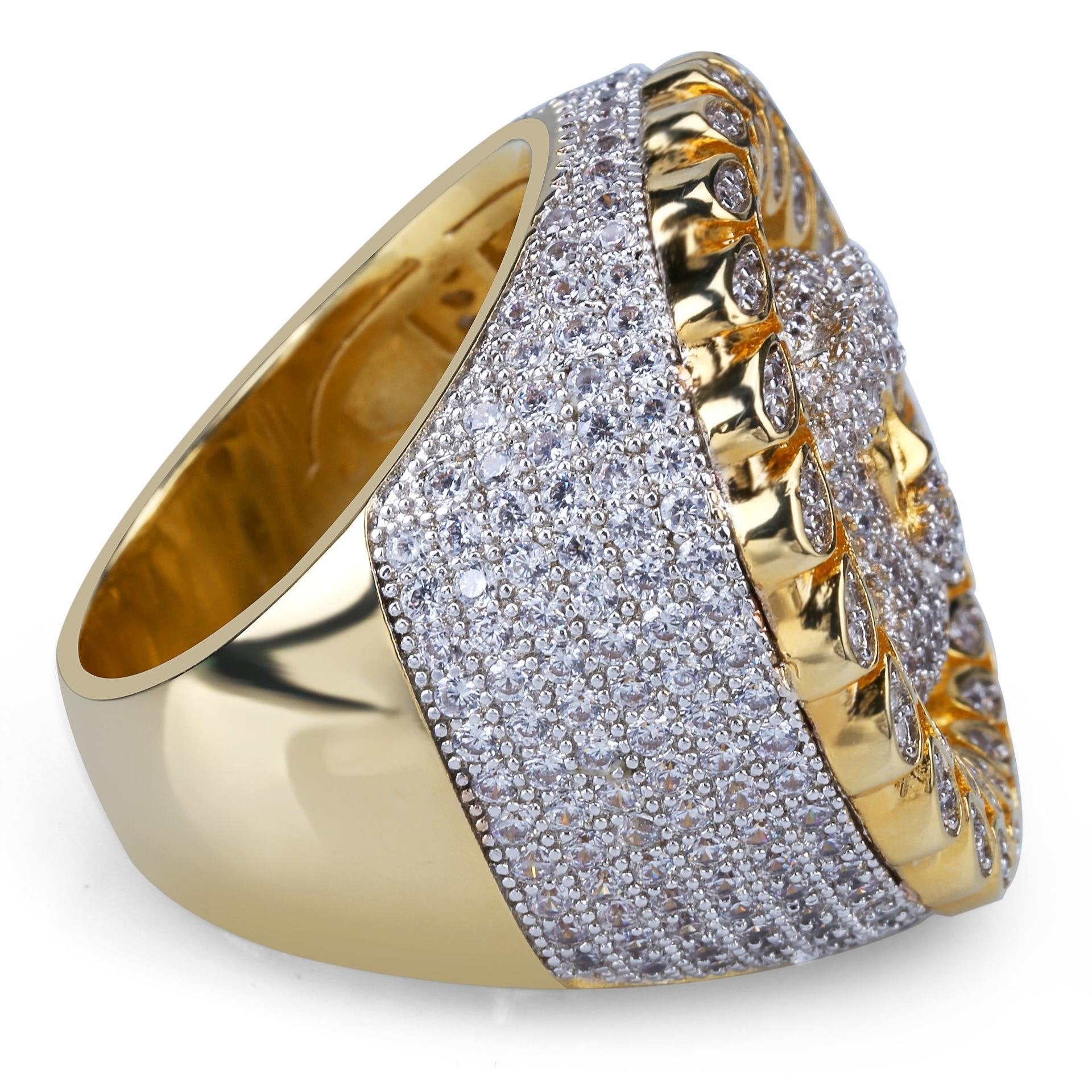 Gold Plated Micro Paved Aaa Cz Stone Round   Passiongive0005