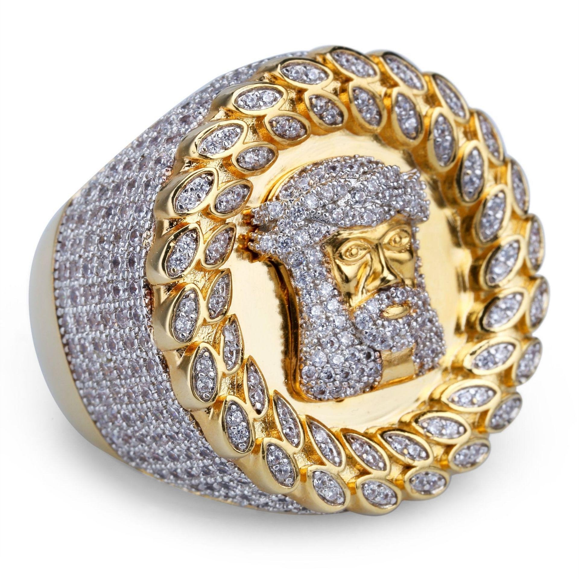 Gold Plated Micro Paved Aaa Cz Stone Round   Passiongive0007