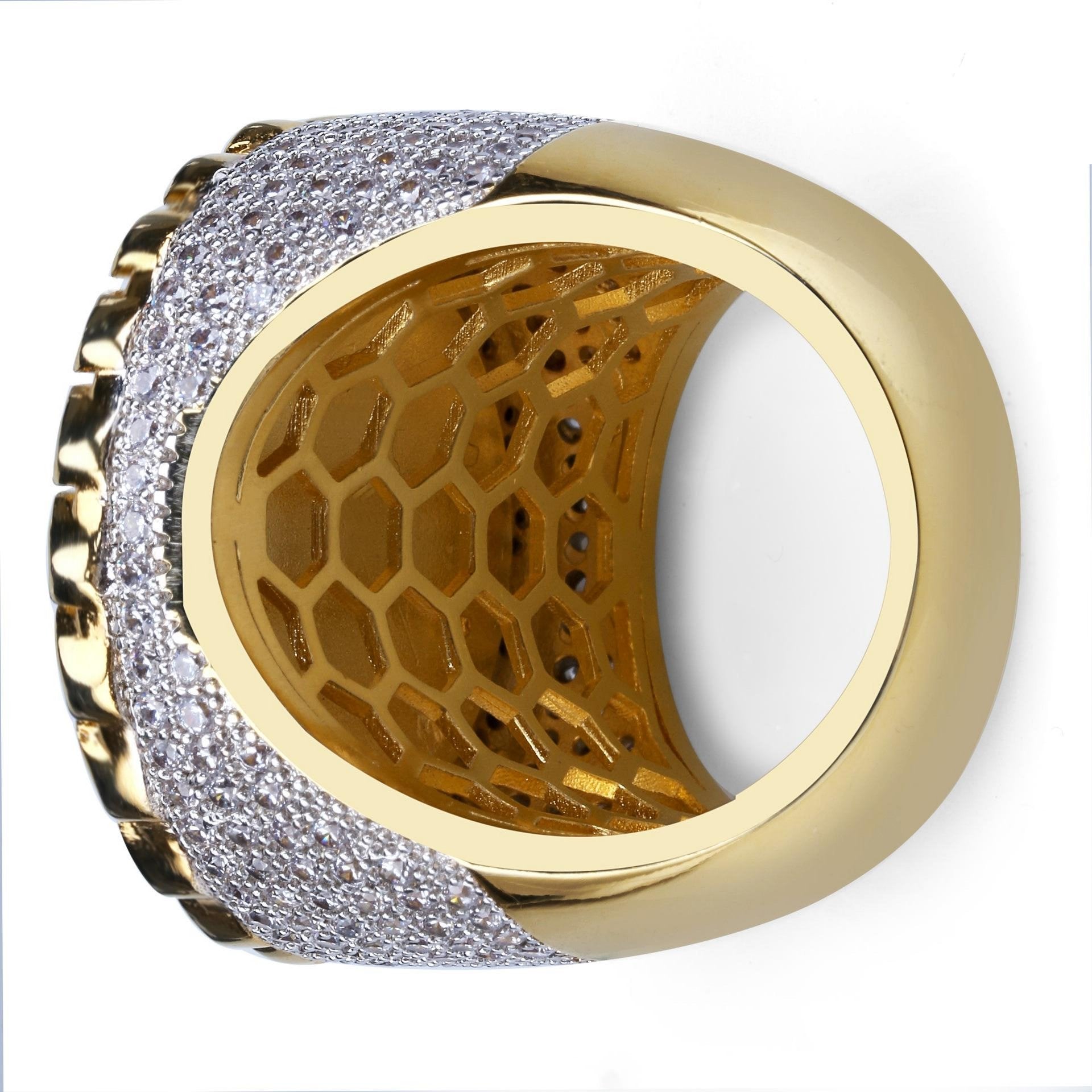 Gold Plated Micro Paved Aaa Cz Stone Round   Passiongive0002